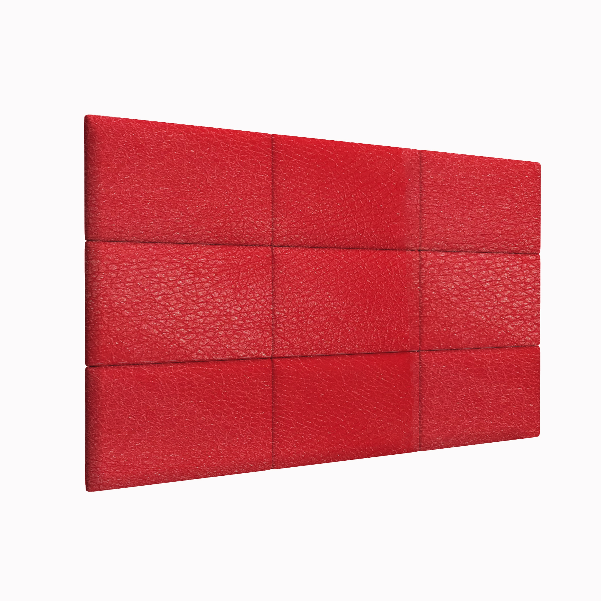 Мягкие стеновые панели Eco Leather Red 30х50 см 4 шт.