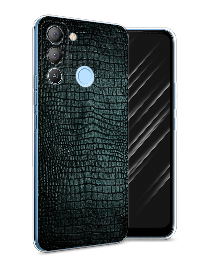 

Чехол Awog на Tecno POP 5 LTE "Черная змея", Черный;серый;голубой, 303050-3