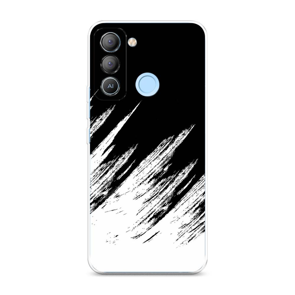 фото Чехол awog для tecno pop 5 lte "черно белые брызги"