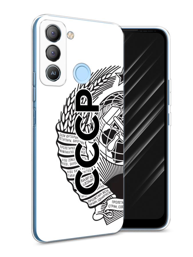 

Чехол Awog на Tecno POP 5 LTE "Герб СССР", Черный;серый;белый, 303050-10