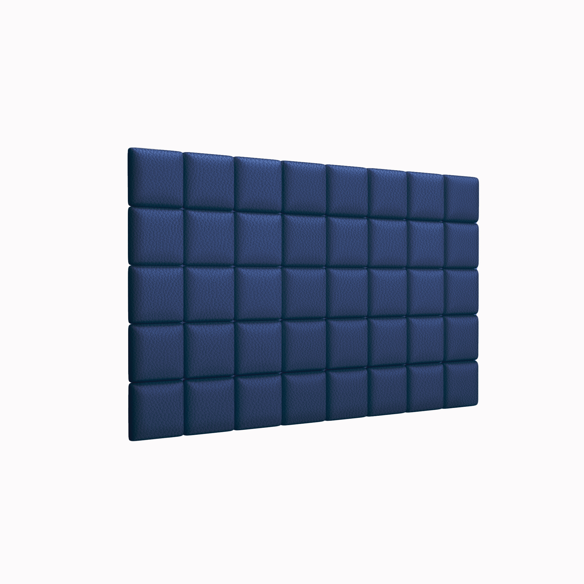 Мягкие стеновые панели Eco Leather Blue 15х15 см 8 шт.