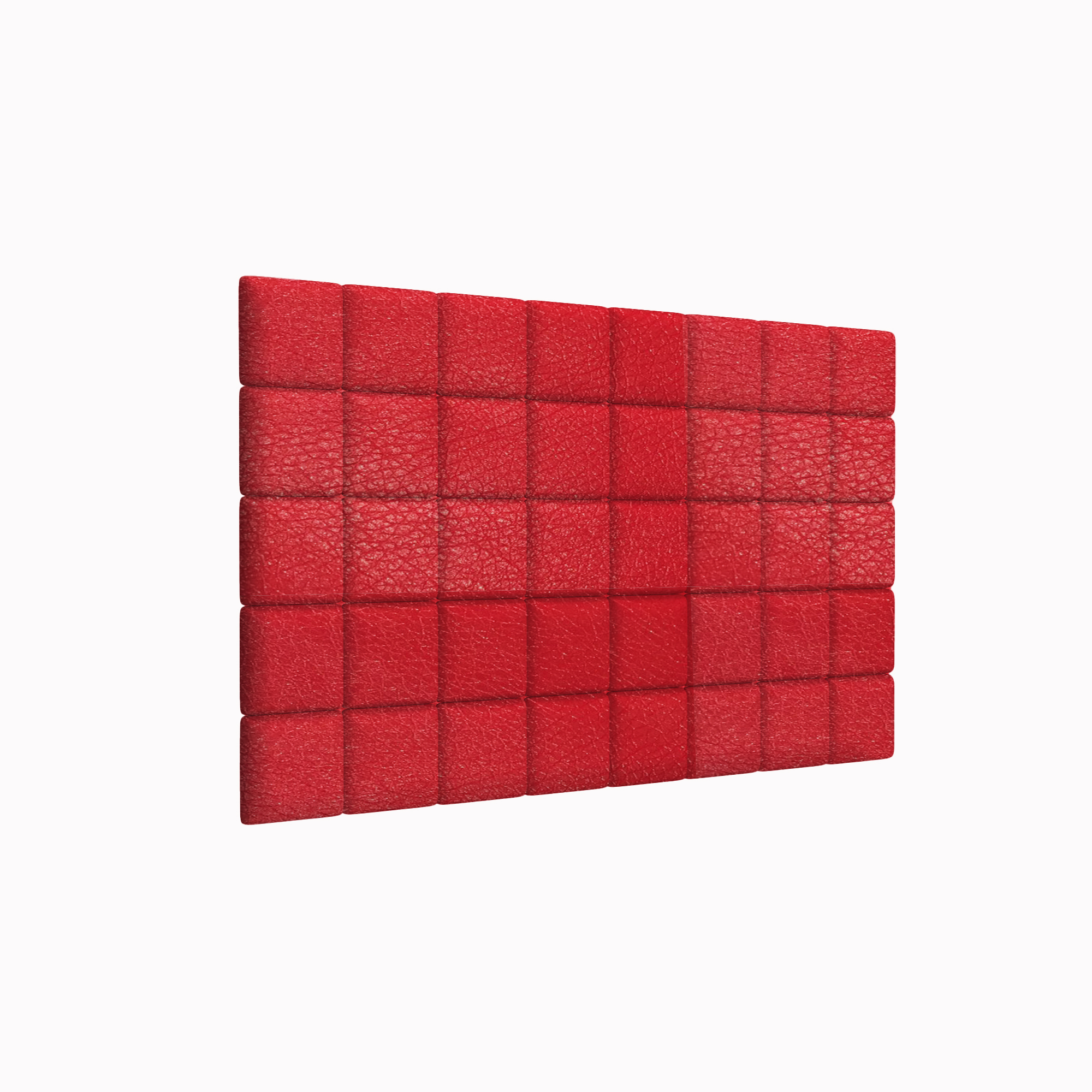 Мягкие стеновые панели Eco Leather Red 15х15 см 8 шт. кубики мягкие домики тм мякиши