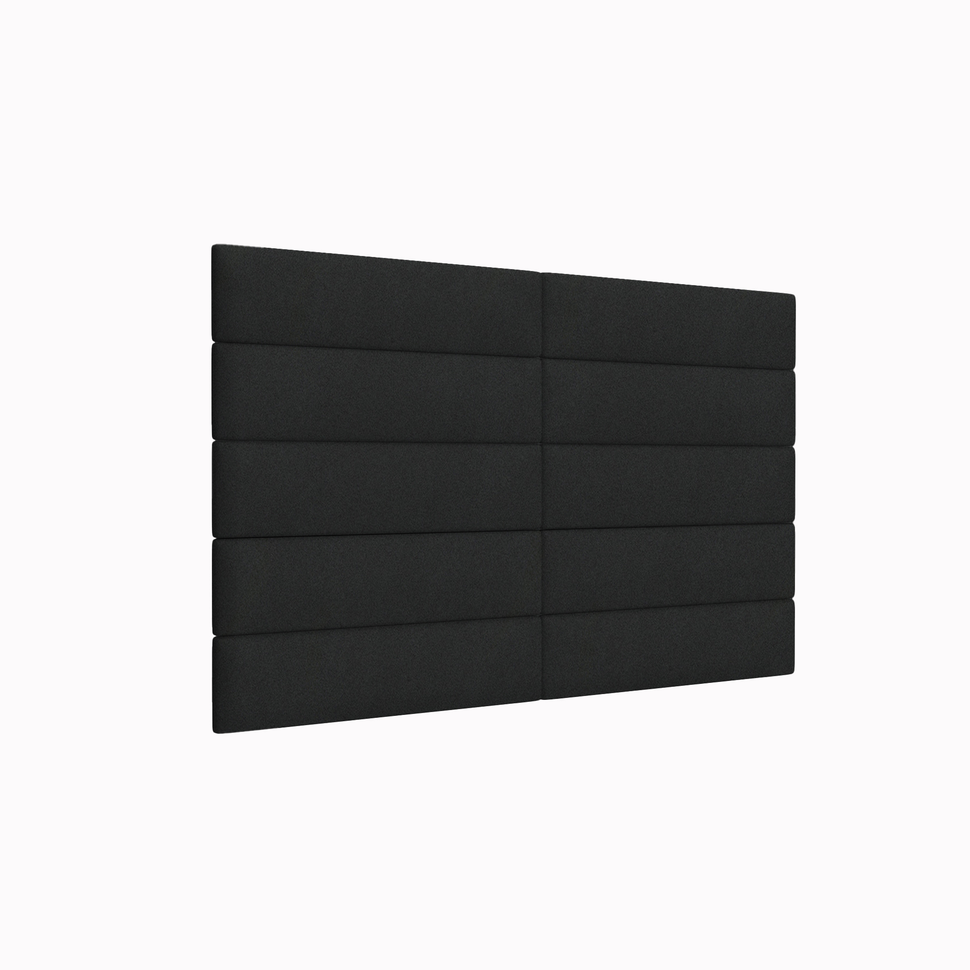 Мягкие стеновые панели Velour Black 15х60 см 2 шт.