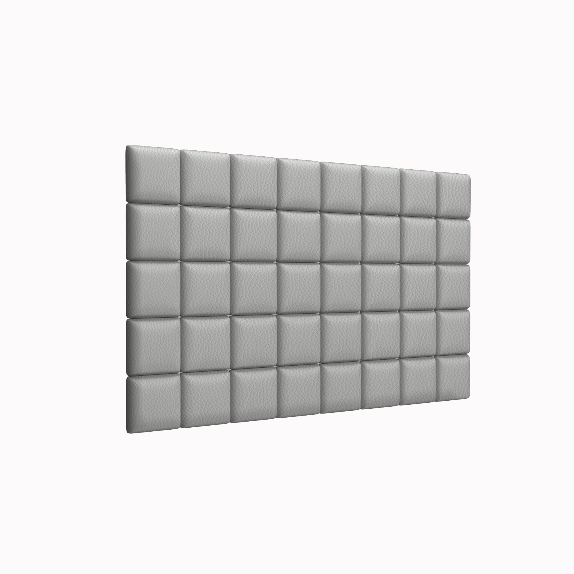 Мягкие стеновые панели Eco Leather Grey 15х15 см 8 шт.