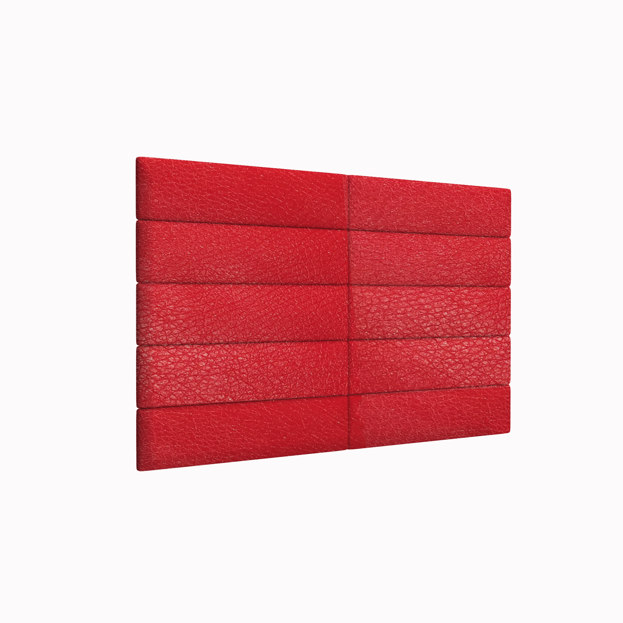 

Мягкие стеновые панели Eco Leather Red 15х60 см 2 шт., Красный, OL1560-2