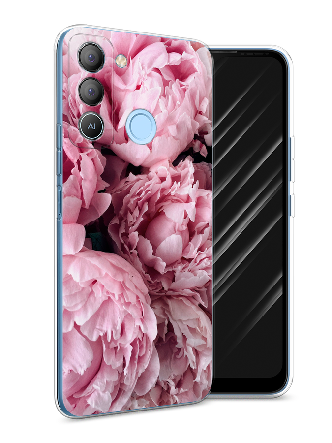 

Чехол Awog на Tecno POP 5 LTE "Нежные пионы", Розовый;черный;белый, 303050-8