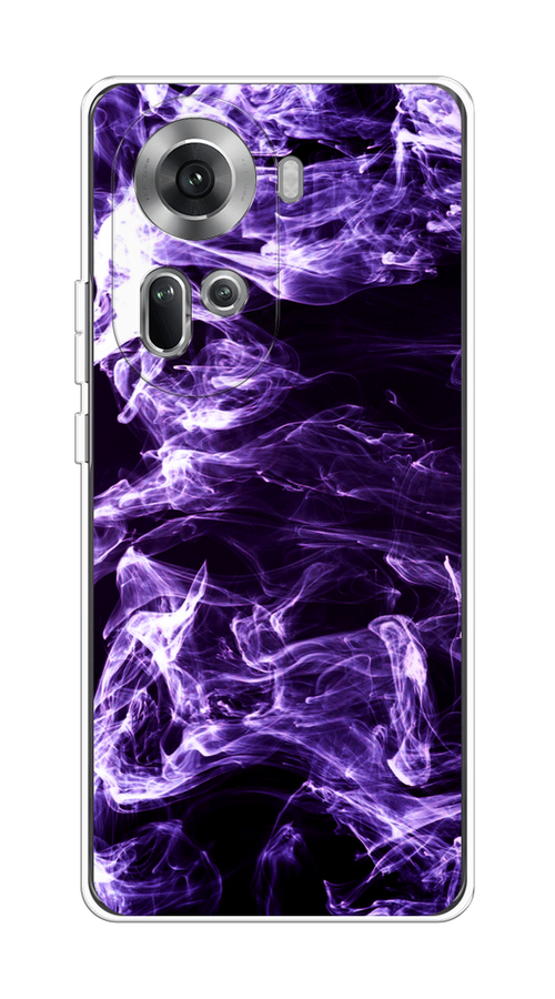 

Чехол на Oppo Reno 11 (Global) "Фиолетовый дым", Фиолетовый;белый;черный, 2515850-1