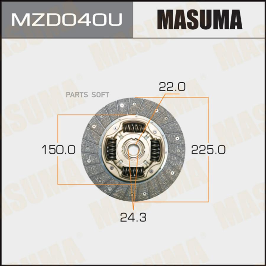 

Диск сцепления MAZDA MITSUBISHI NISSAN Masuma MZD040U