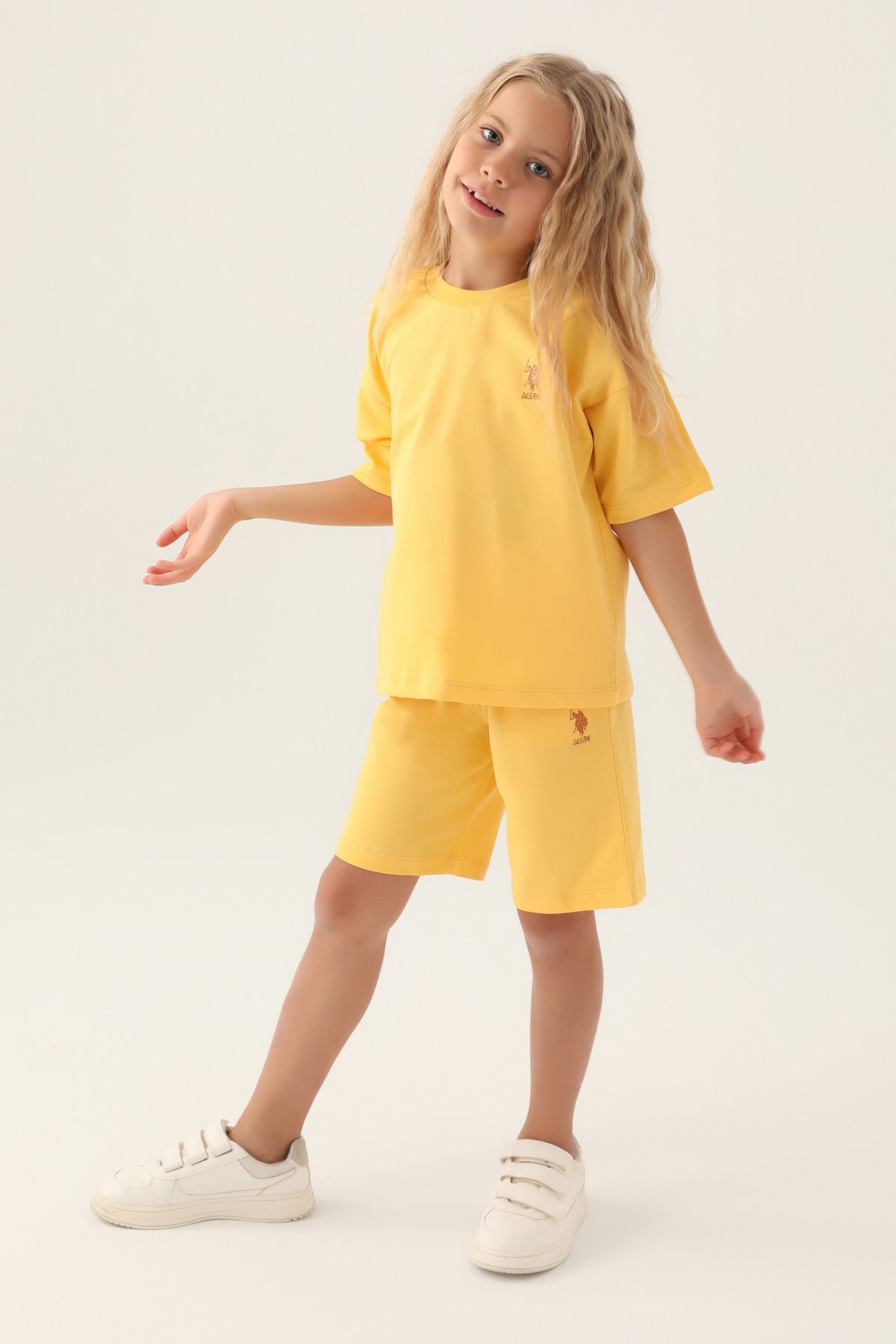 Костюм повседневный детский U.S. POLO Assn. US1822-V1, желтый, 158 костюм повседневный детский u s polo assn us1822 v1 розовая пудра 158