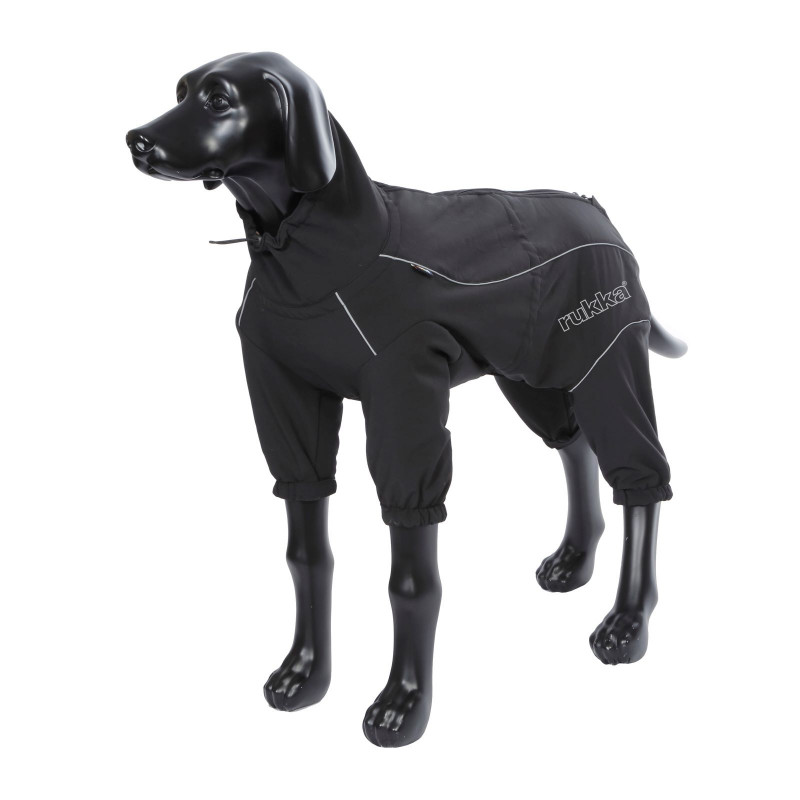 фото Комбинезон для собак rukka thermal утепленный черный, размер 25