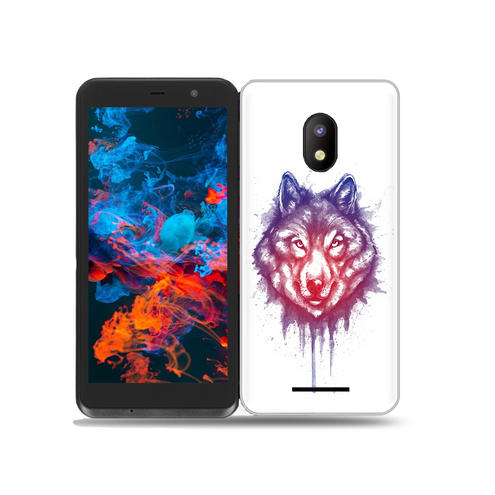 

Чехол MyPads Tocco для BQ 5045L Wallet пушистый волк, Прозрачный, Tocco