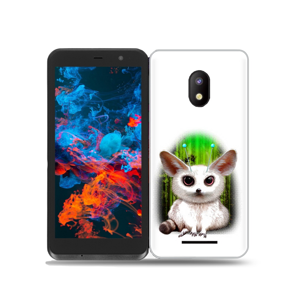

Чехол MyPads Tocco для BQ 5045L Wallet пушистое животное, Прозрачный, Tocco