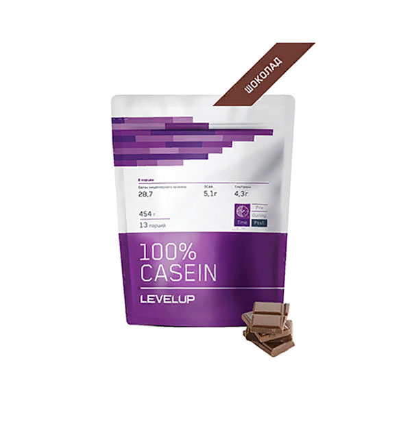LevelUp 100% Casein, 454 g (шоколад)