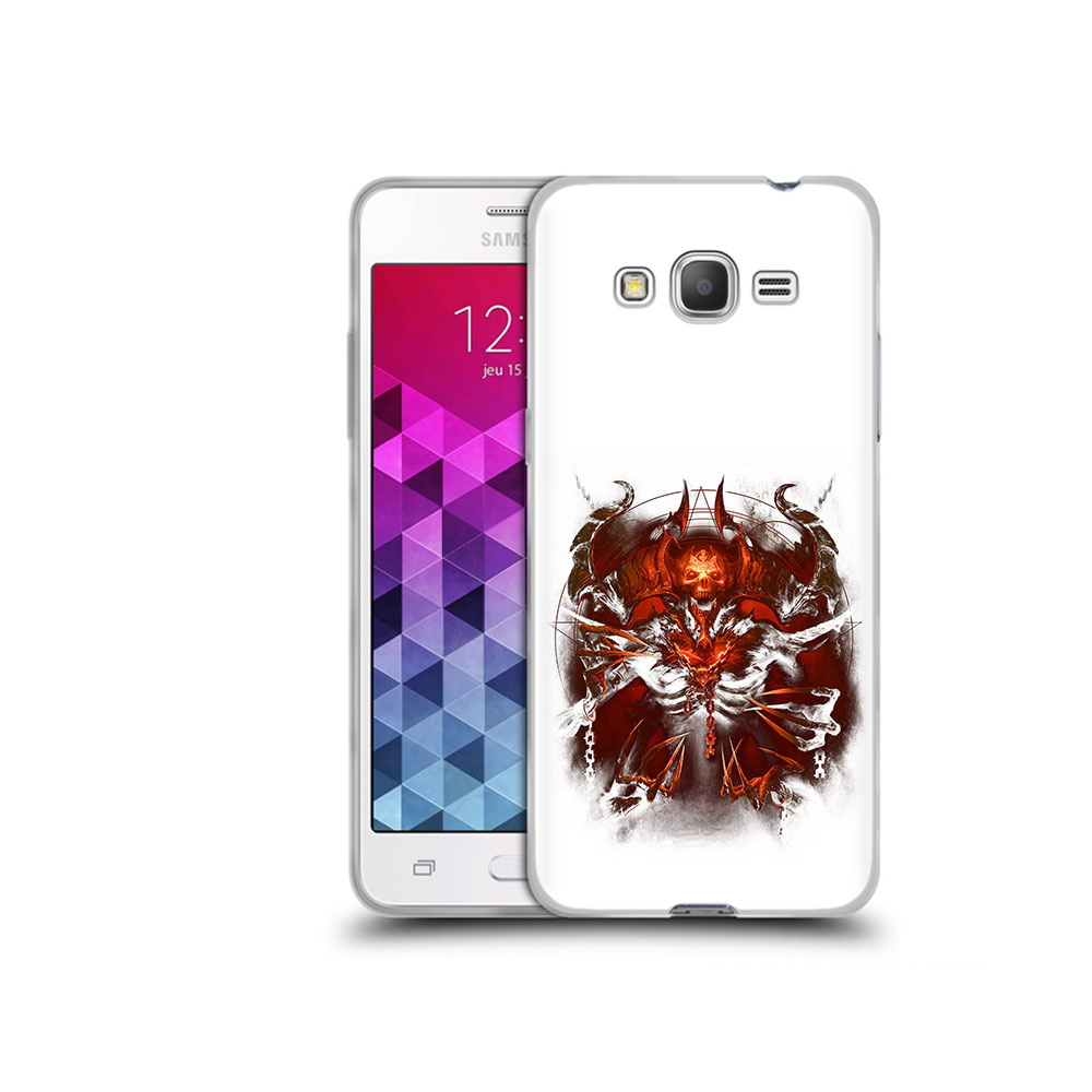 

Чехол MyPads Tocco для Samsung Galaxy Grand Prime яркий демон, Прозрачный, Tocco