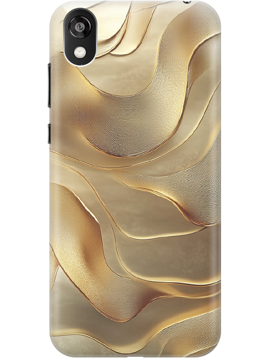 

Силиконовый чехол на Honor 8S, Huawei Y5 (2019) с принтом "Золотистые волны", Прозрачный;бежевый;золотистый, 721008731