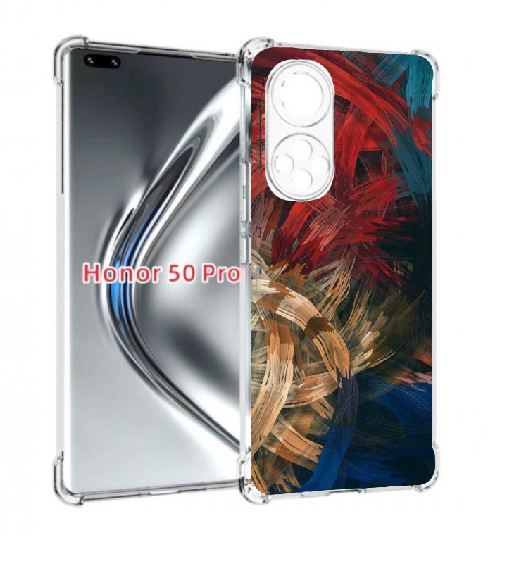 

Чехол бампер MyPads раскрашенная медь для Honor 50 Pro/No, Прозрачный, Tocco