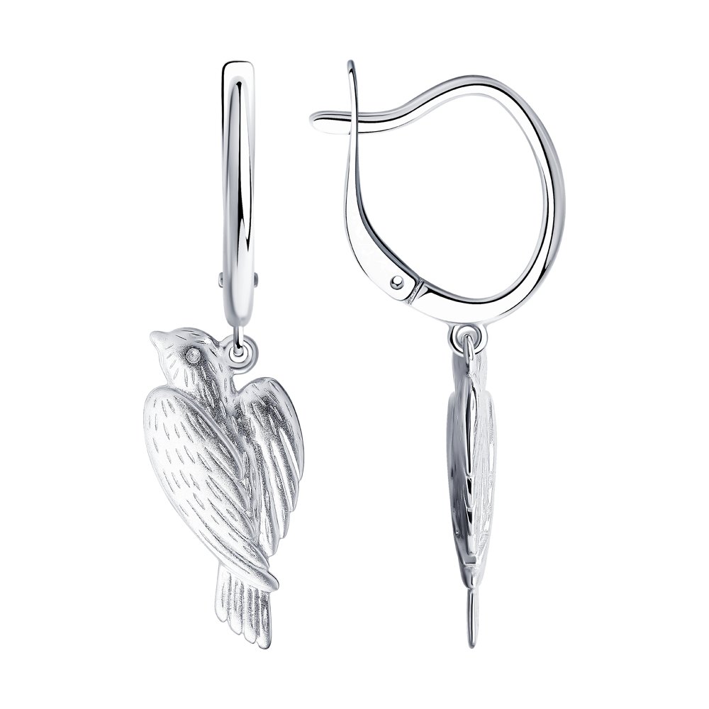 

Серьги женские из серебра SOKOLOV 94024339, без вставки, 94024339