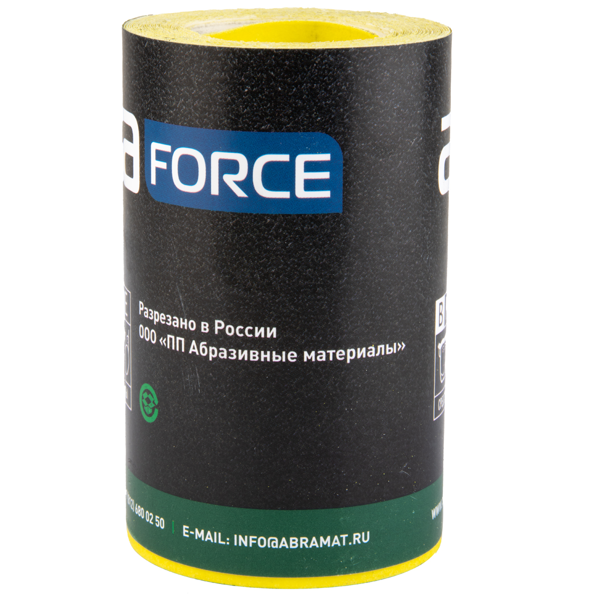 Бумага наждачная желтая ABRAforce 115мм х 3м P240 наждачная бумага rockforce