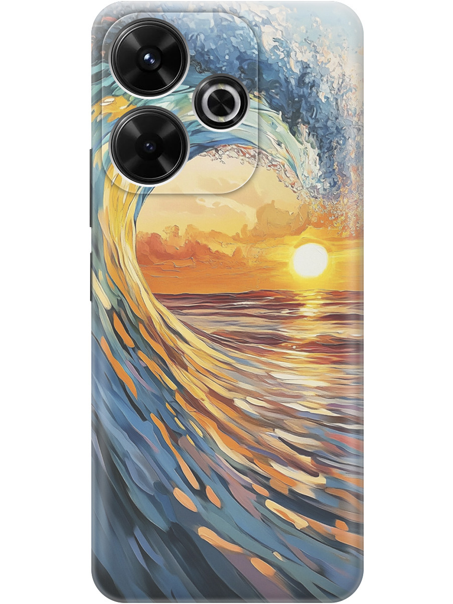 

Силиконовый чехол на Xiaomi Redmi 13/Redmi Note 13R, Poco M6 4g с принтом 857344, Прозрачный;желтый;синий, 783988641