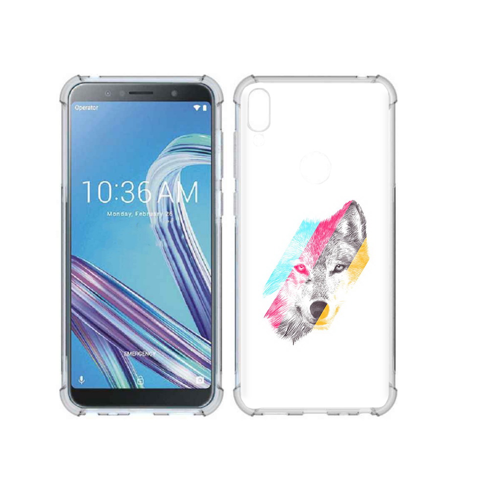 

Чехол MyPads Tocco для Asus ZenFone Max Pro (ZB602KL) волк градиент, Прозрачный, Tocco