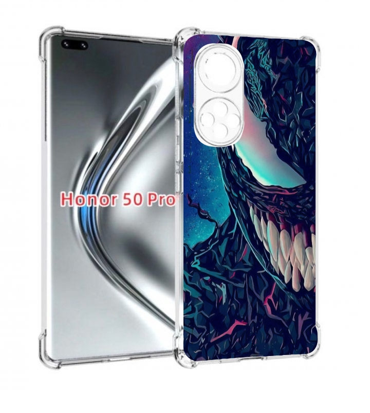 

Чехол бампер MyPads полу веном для Honor 50 Pro/Nova 9 Pr, Прозрачный, Tocco