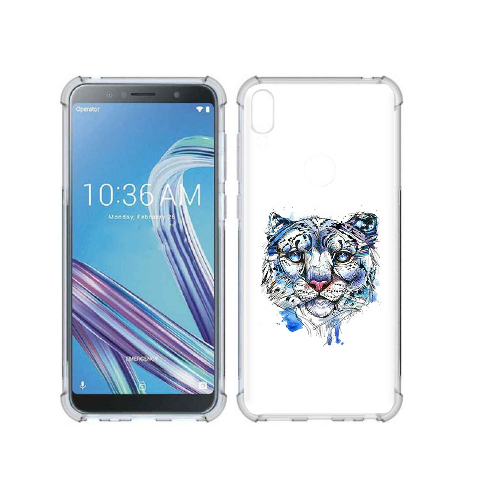 

Чехол MyPads Tocco для Asus ZenFone Max Pro (ZB602KL) водяной тигр, Прозрачный, Tocco