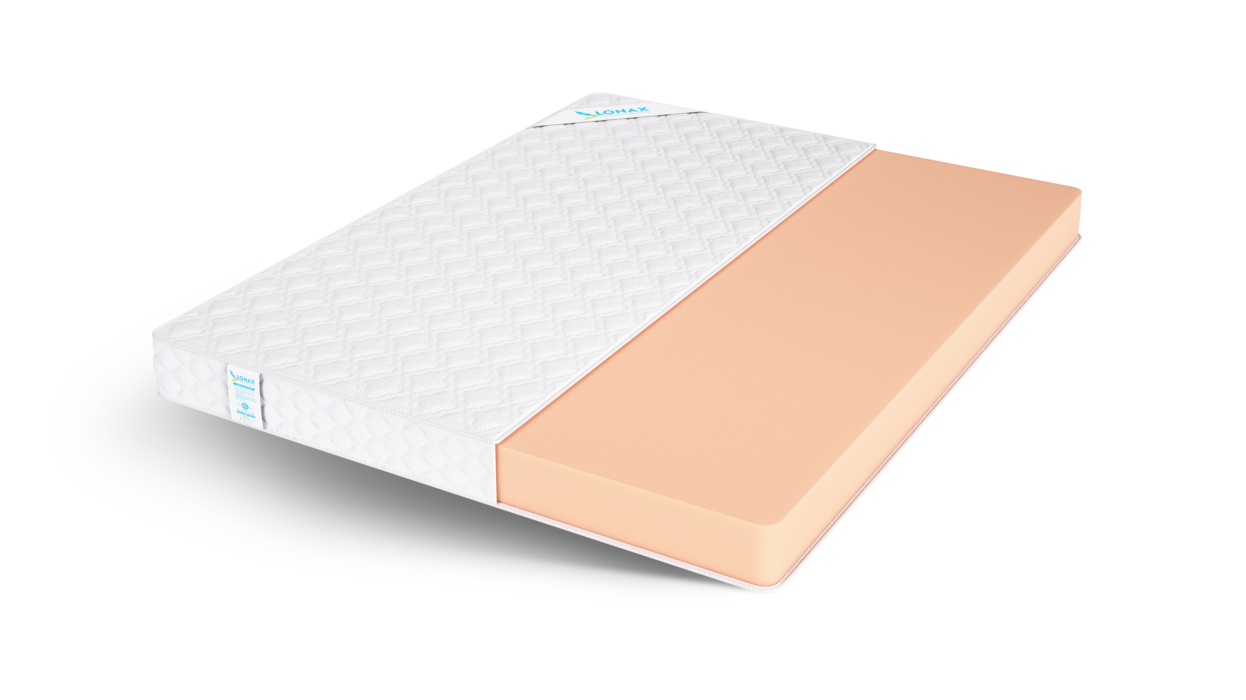 

Матрас беспружинный Lonax ROLL/chstds_lonLR_155x195, Белый, Lonax ROLL