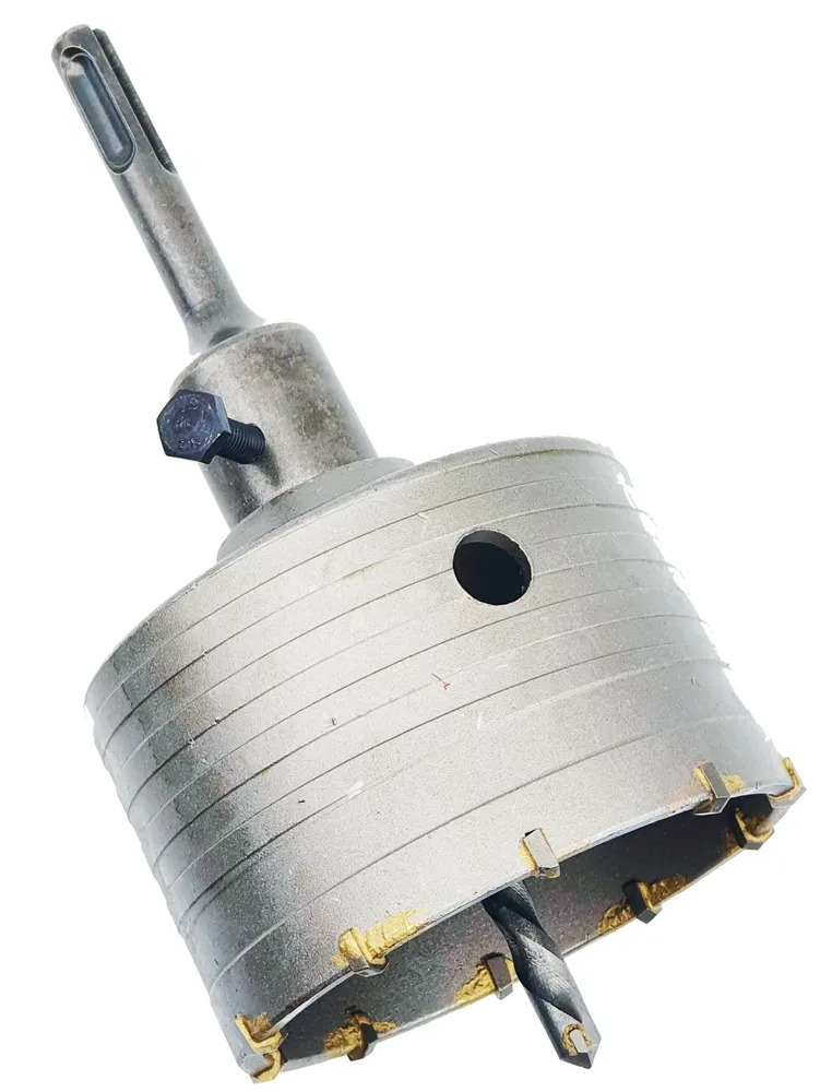 

Коронка SDS Plus 100 мм c хвостовиком СДС+ по бетону кирпичу камню, KSDSPP_100
