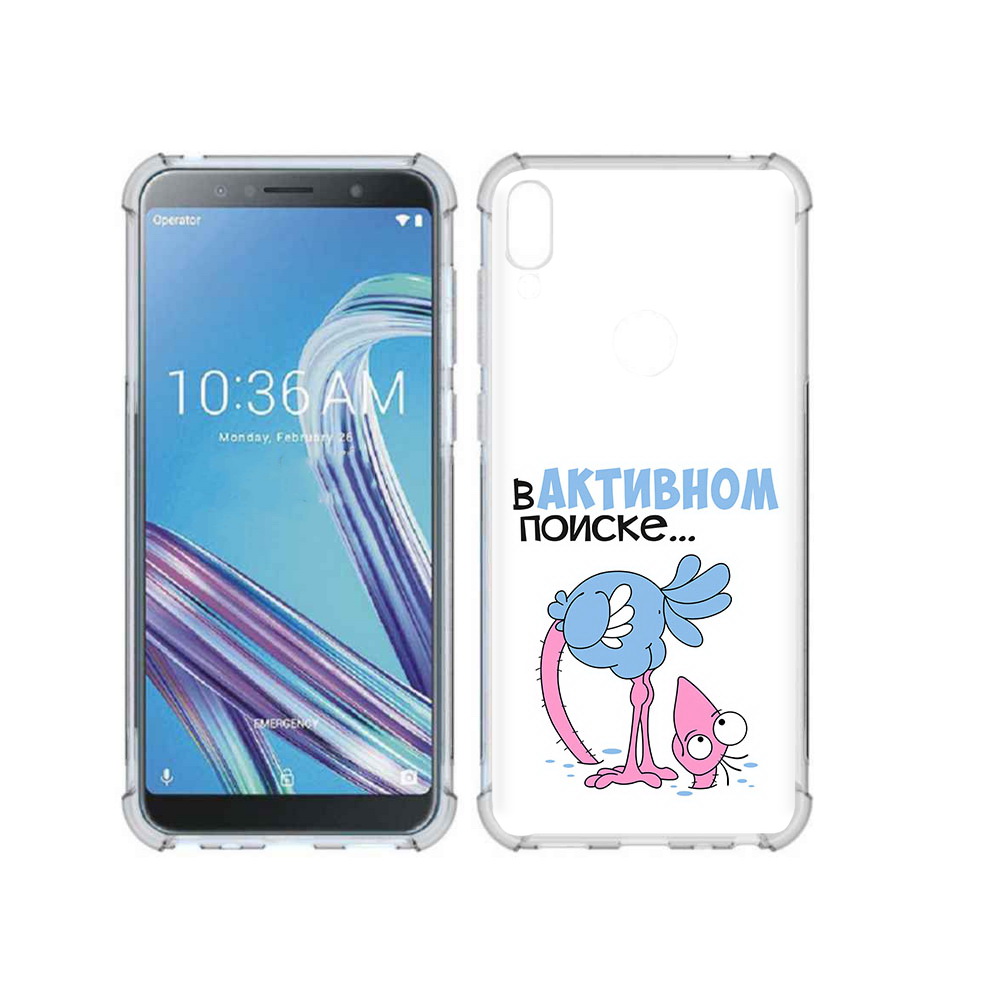 

Чехол MyPads Tocco для Asus ZenFone Max Pro (ZB602KL) в активном поиске, Прозрачный, Tocco