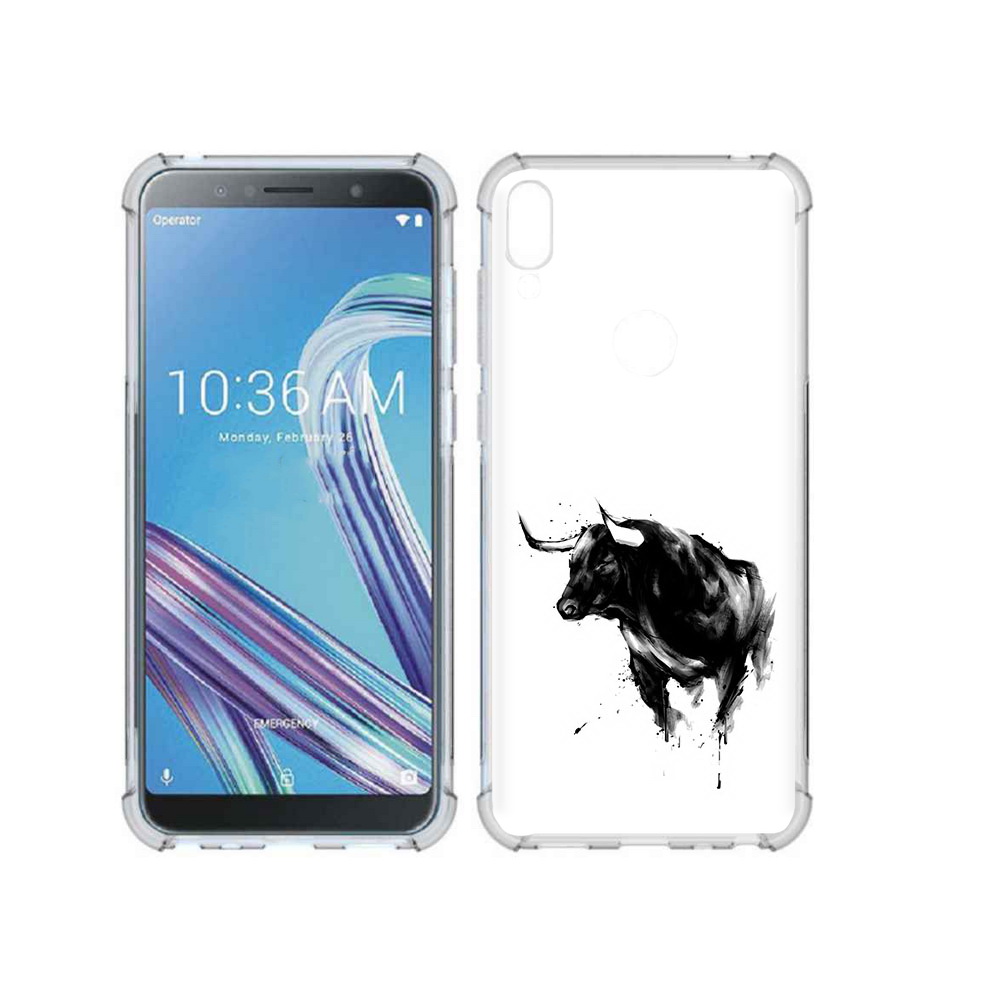 

Чехол MyPads Tocco для Asus ZenFone Max Pro (ZB602KL) бык, Прозрачный, Tocco