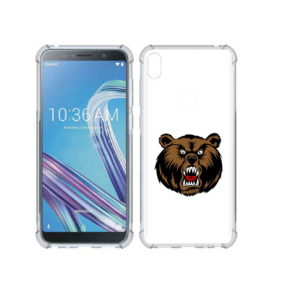 Чехол MyPads Tocco для Asus ZenFone Max Pro (ZB602KL) бурый