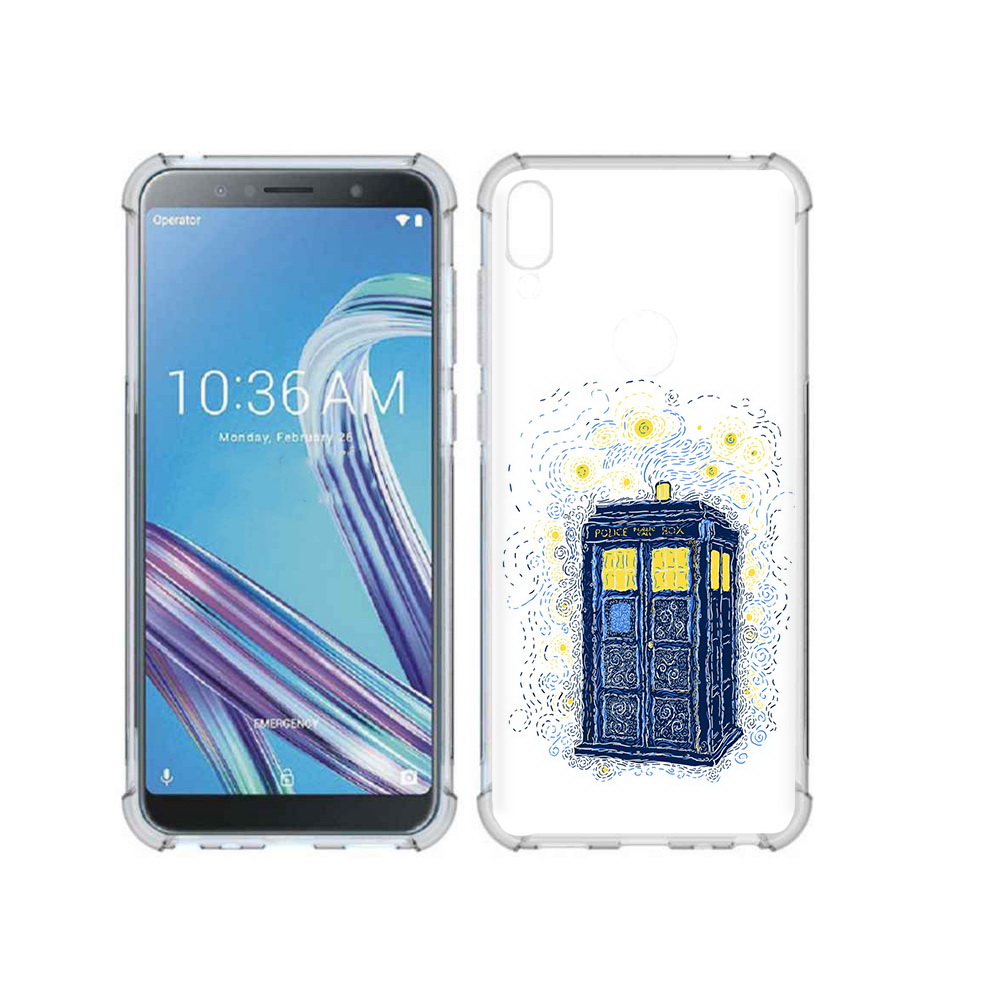 

Чехол MyPads Tocco для Asus ZenFone Max Pro (ZB602KL) будка рисунок, Прозрачный, Tocco
