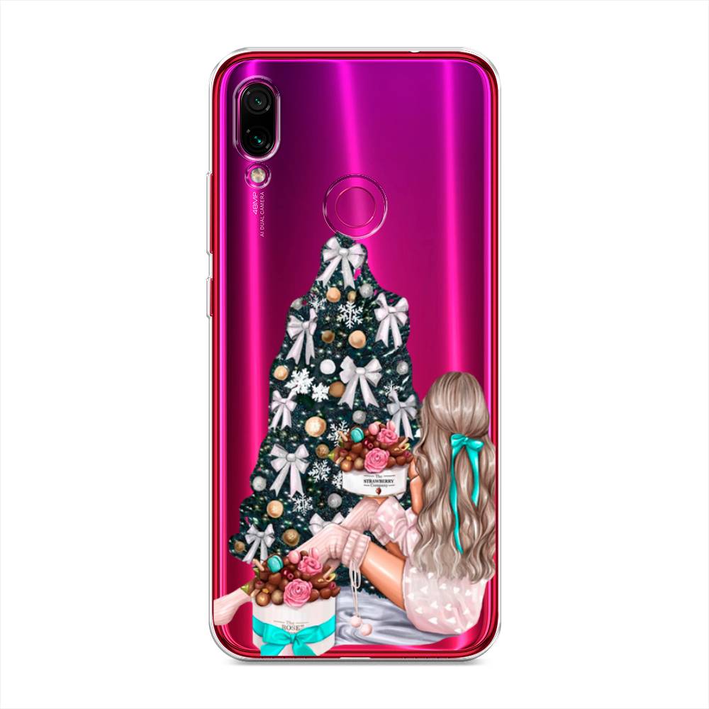 

Чехол для Xiaomi Redmi Note 7 "New Year", Зеленый;бежевый;голубой, 34750-5