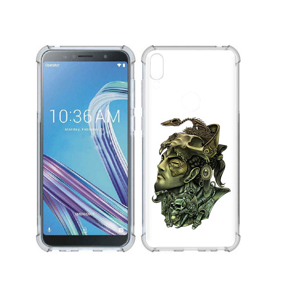 

Чехол MyPads Tocco для Asus ZenFone Max Pro (ZB602KL) бронзовый воин, Прозрачный, Tocco