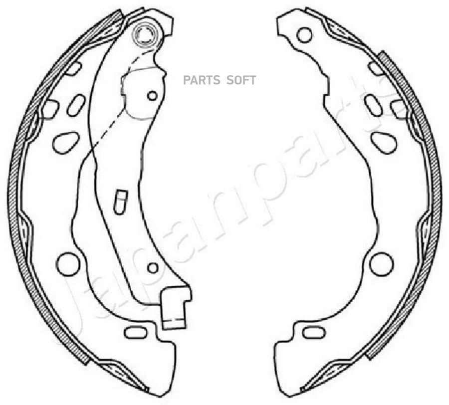 

Колодки торм.бар.CITROEN C3/C4/DS3/PEUGEOT 208 JAPANPARTS GF-0602AF