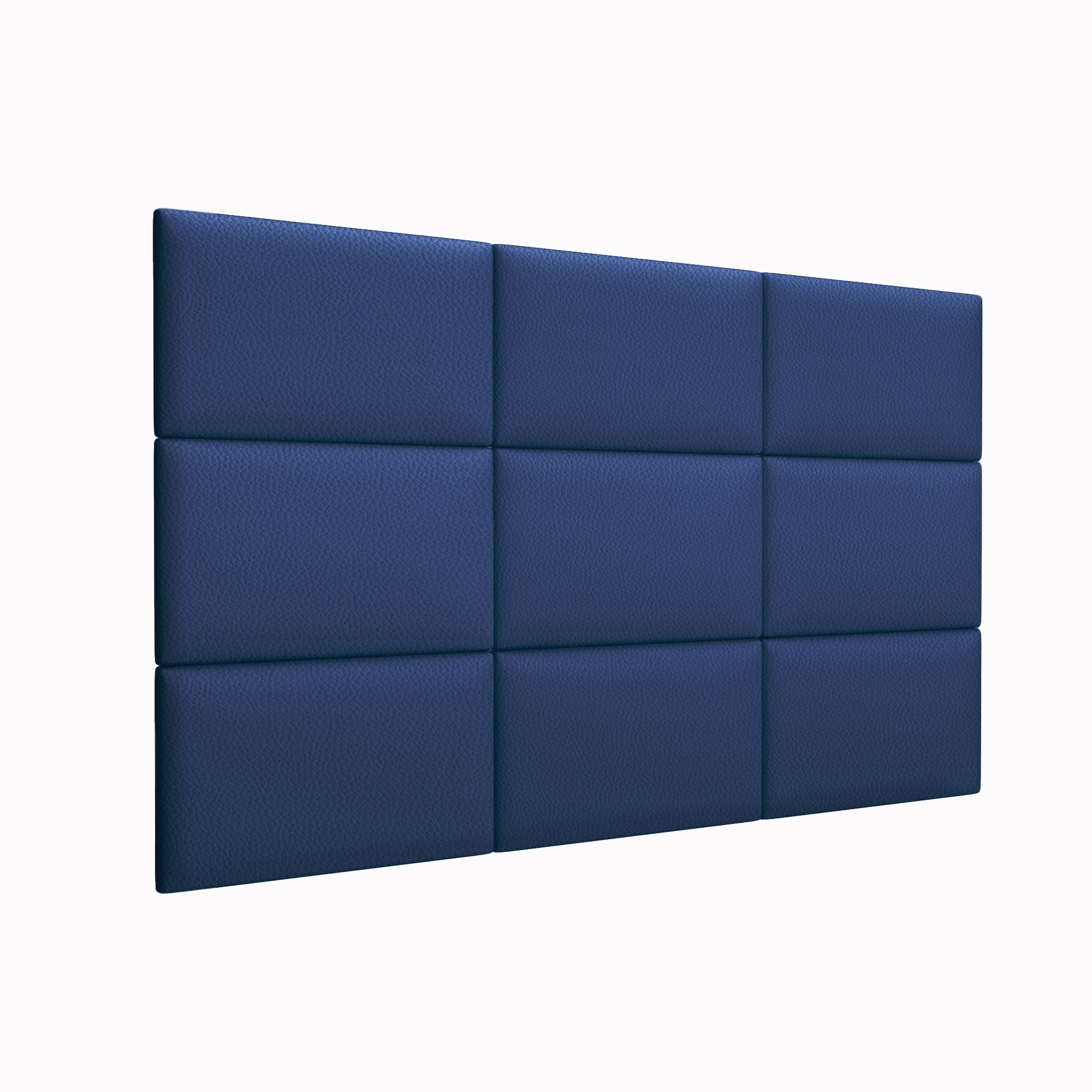 Мягкие стеновые панели Eco Leather Blue 30х50 см 4 шт.