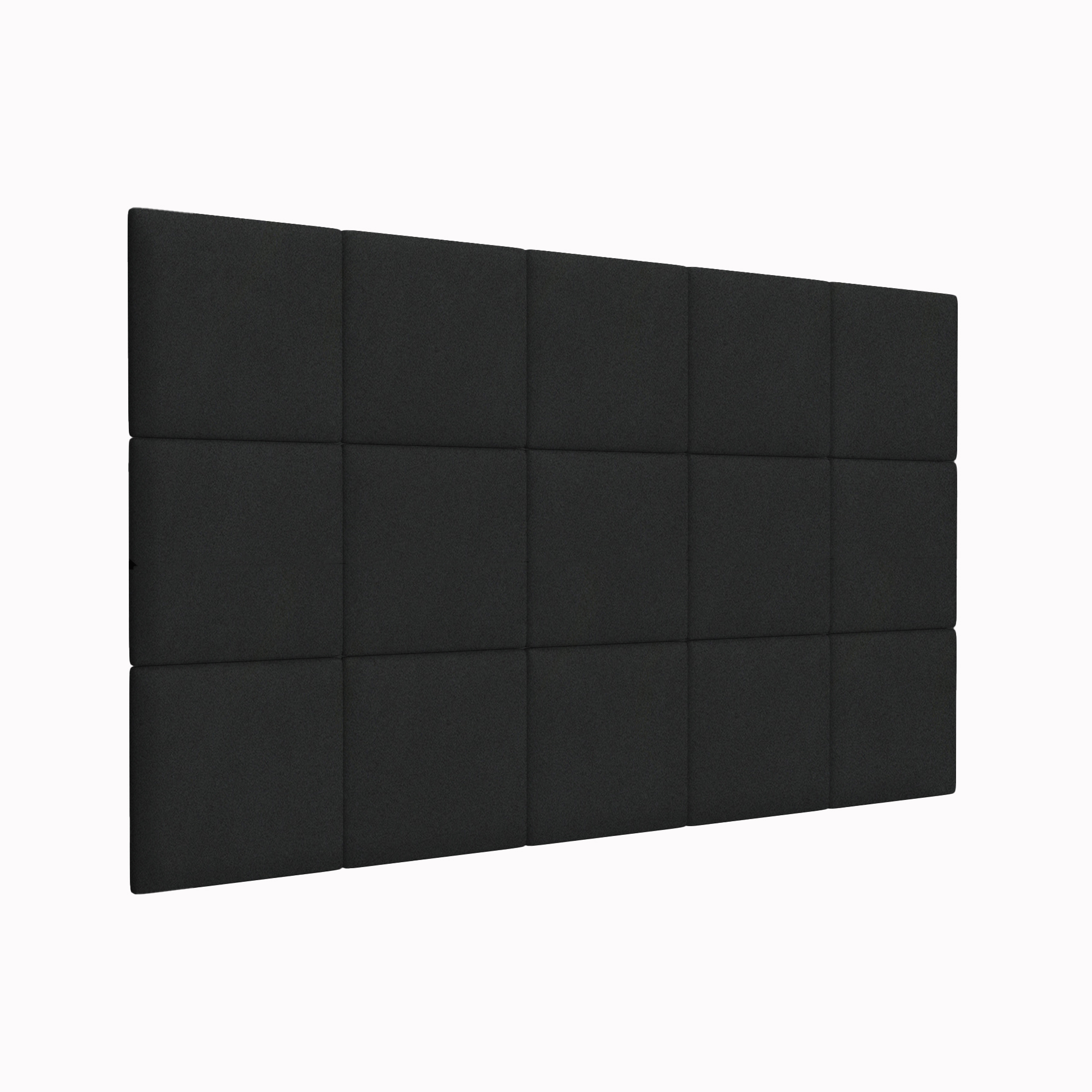 фото Мягкие стеновые панели velour black 30х30 см 2 шт. tartilla