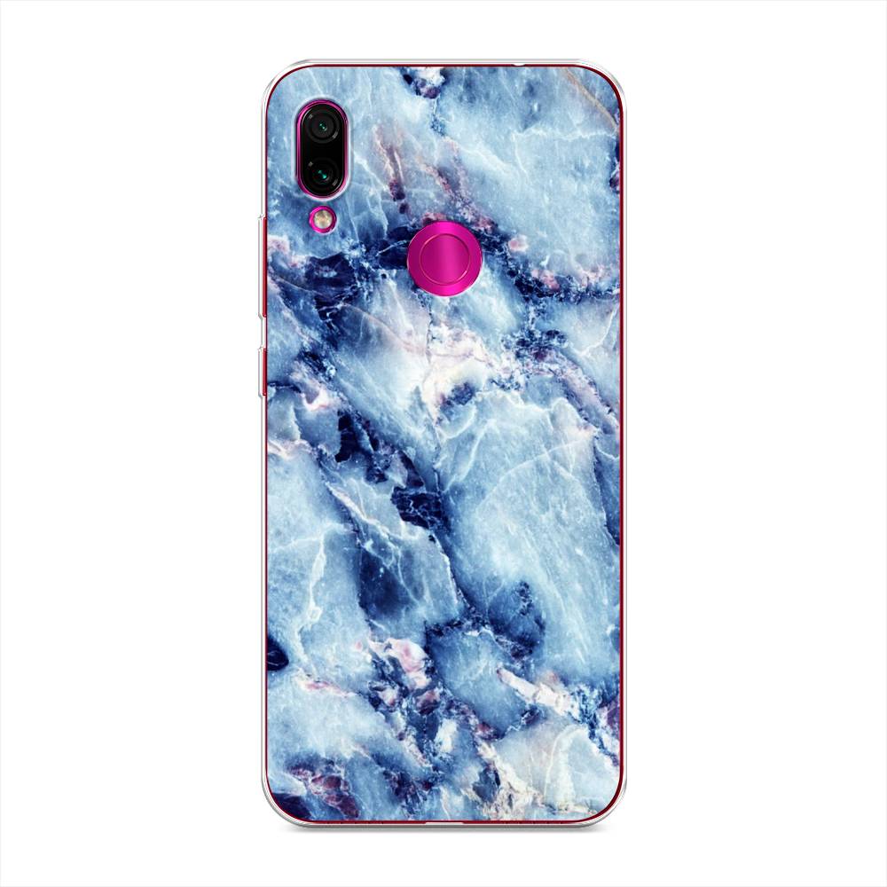 

Чехол на Xiaomi Redmi Note 7 "Мрамор с синими прожилками", Синий, 34750-3