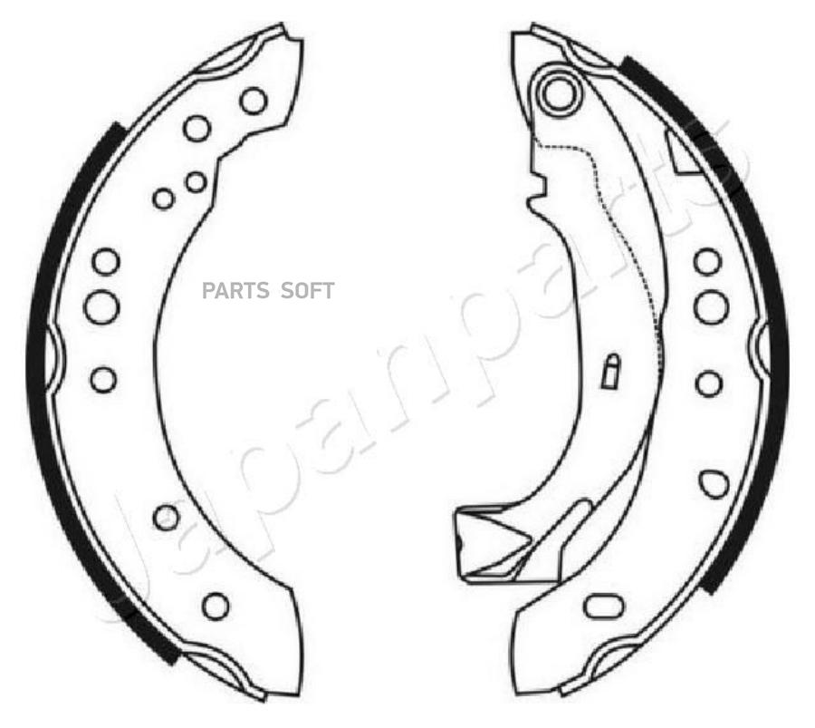 

Колодки торм.бар.CITROEN C2/C3/PEUGEOT 1007 1.4 02- тор.сист. BOSCH JAPANPARTS GF-0226AF