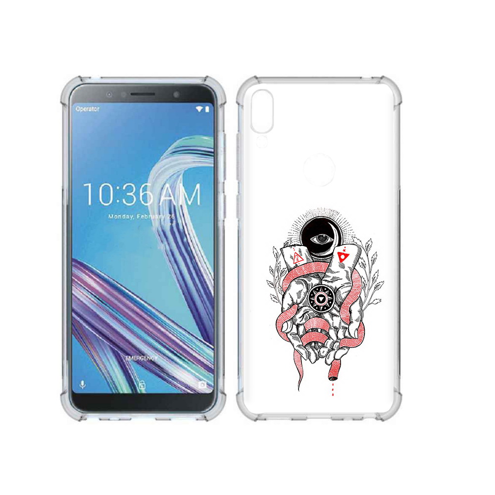 Чехол MyPads Tocco для Asus ZenFone Max Pro (ZB602KL) абстрация связанные руки