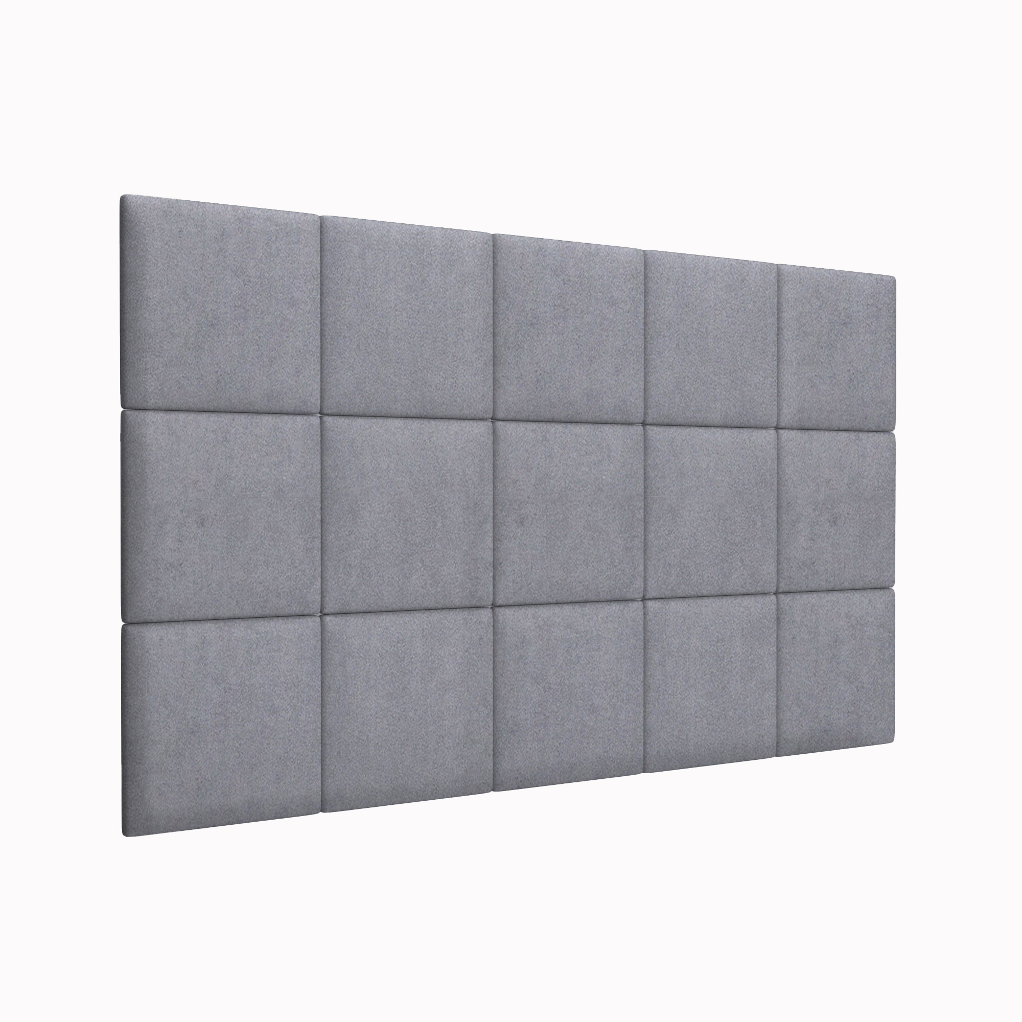 Мягкие стеновые панели Alcantara Gray 30х30 см 2 шт
