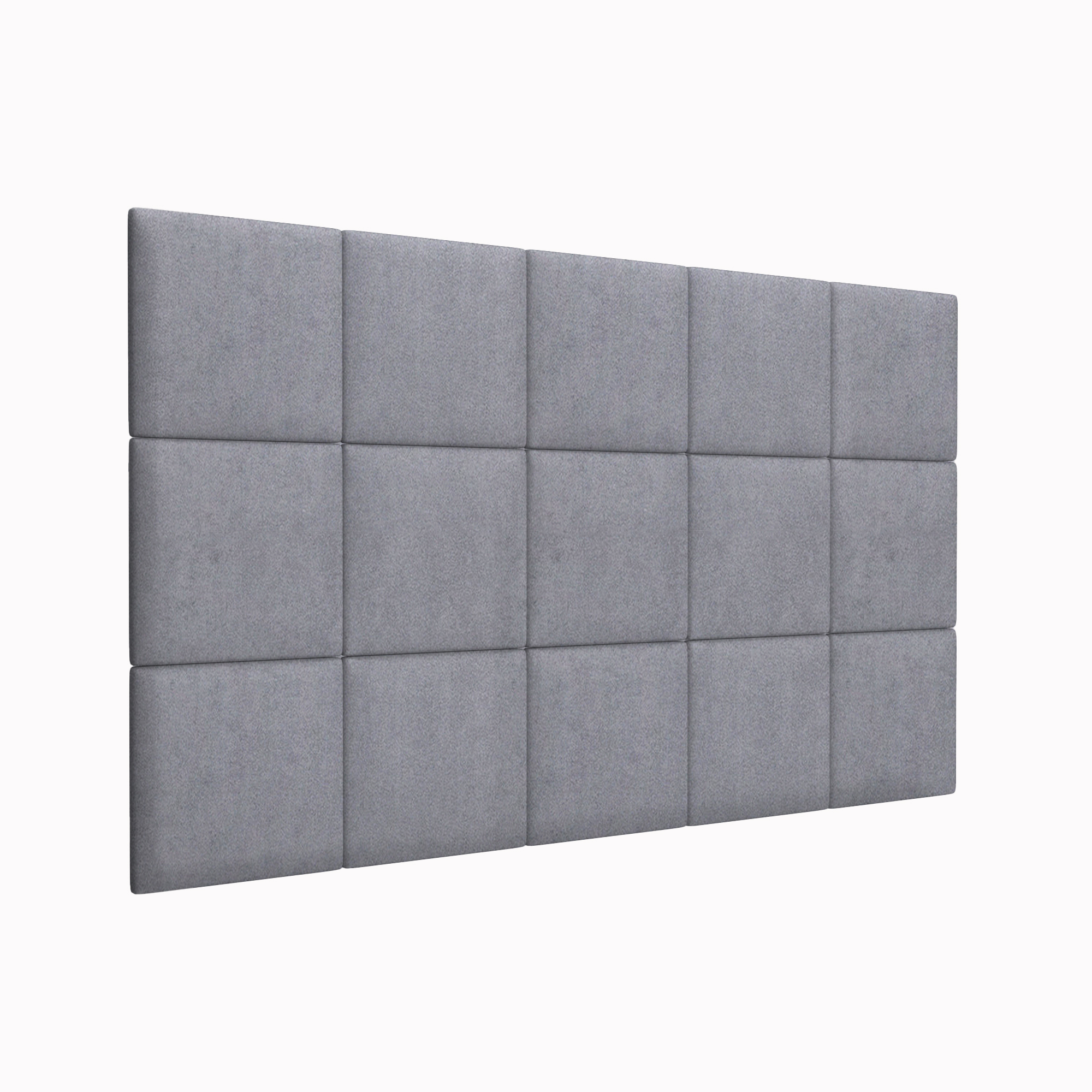 фото Мягкие стеновые панели alcantara gray 30х30 см 2 шт tartilla