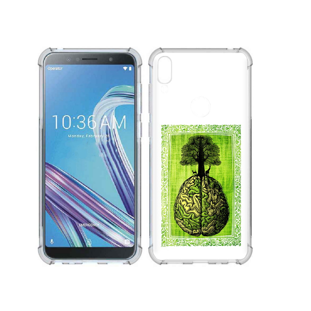 

Чехол MyPads Tocco для Asus ZenFone Max Pro (ZB602KL) абстракция здоровый мозг, Прозрачный, Tocco