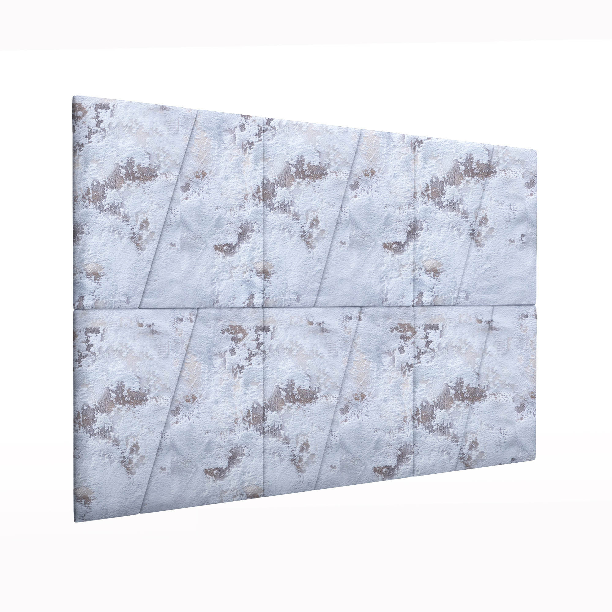 фото Мягкие стеновые панели shtorm sky blue 50х50dp см 2 шт. tartilla