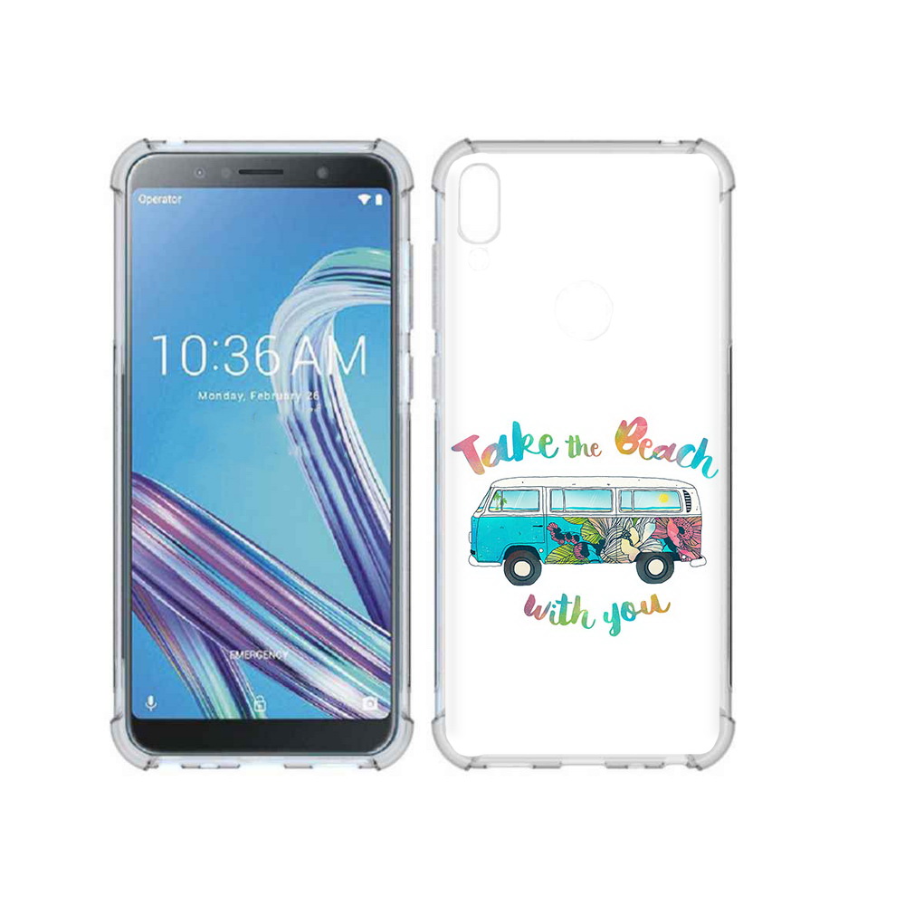 

Чехол MyPads Tocco для Asus ZenFone Max Pro (ZB602KL) Хиппи автобус, Прозрачный, Tocco