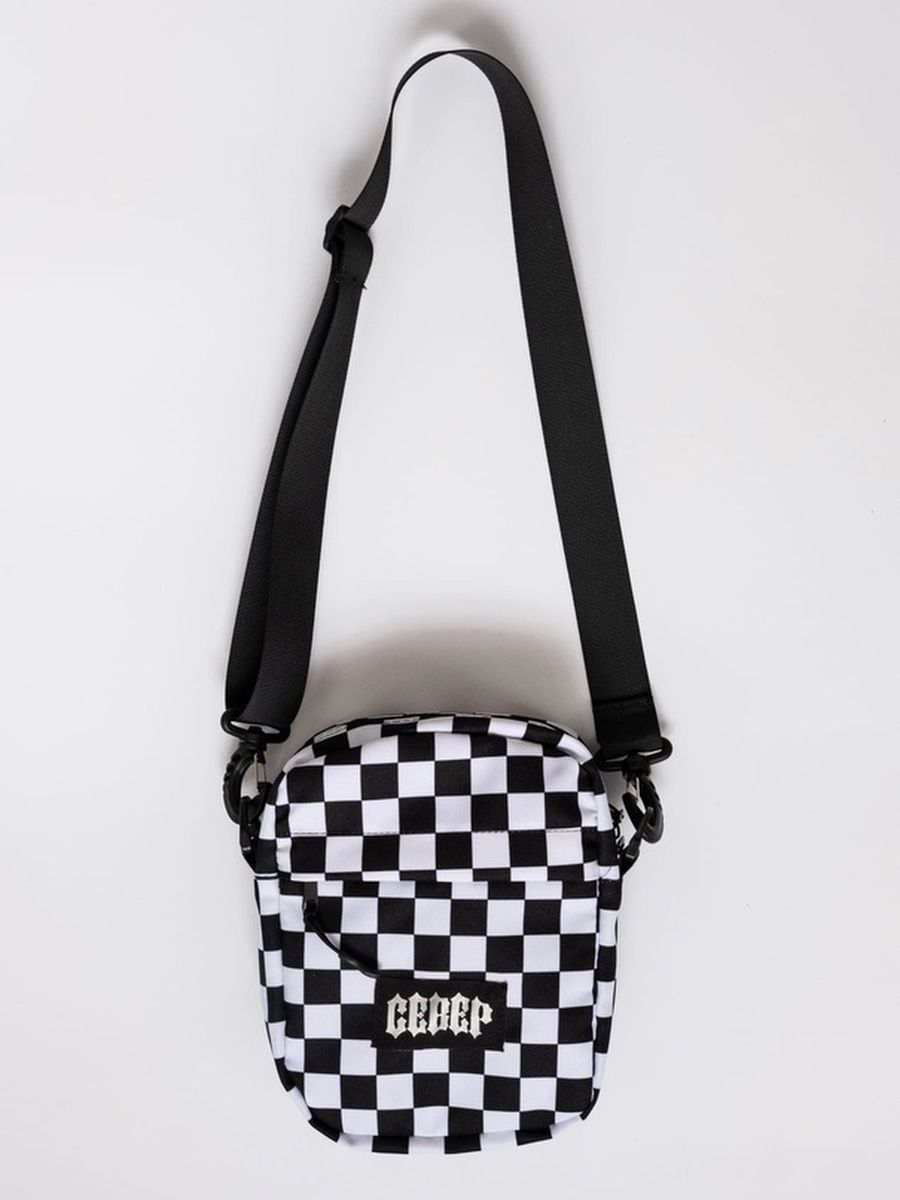 

Сумка унисекс Severclothing B-Chess, белый, Черный;белый, B-Chess