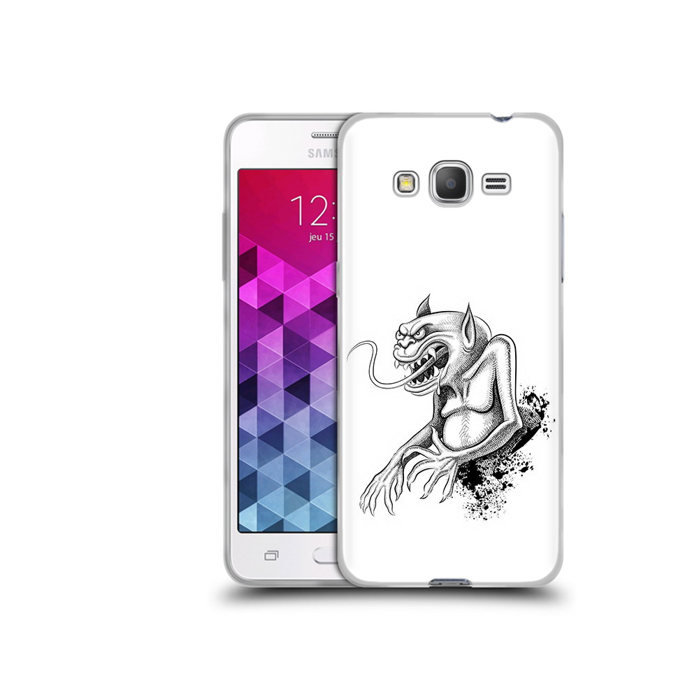 

Чехол MyPads Tocco для Samsung Galaxy Grand Prime чорт, Прозрачный, Tocco