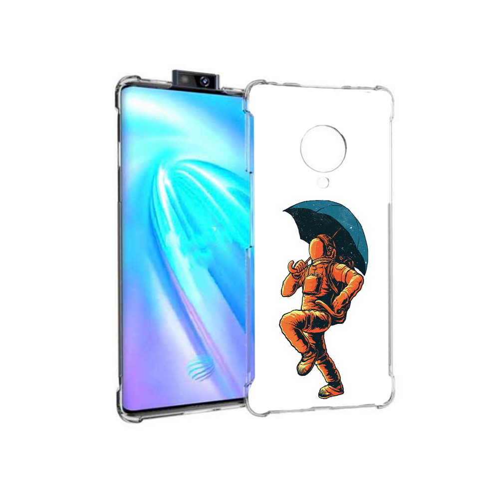 

Чехол MyPads Tocco для Vivo NEX 3 шагающий космонавт с зонтом (PT136035.381.695), Прозрачный, Tocco