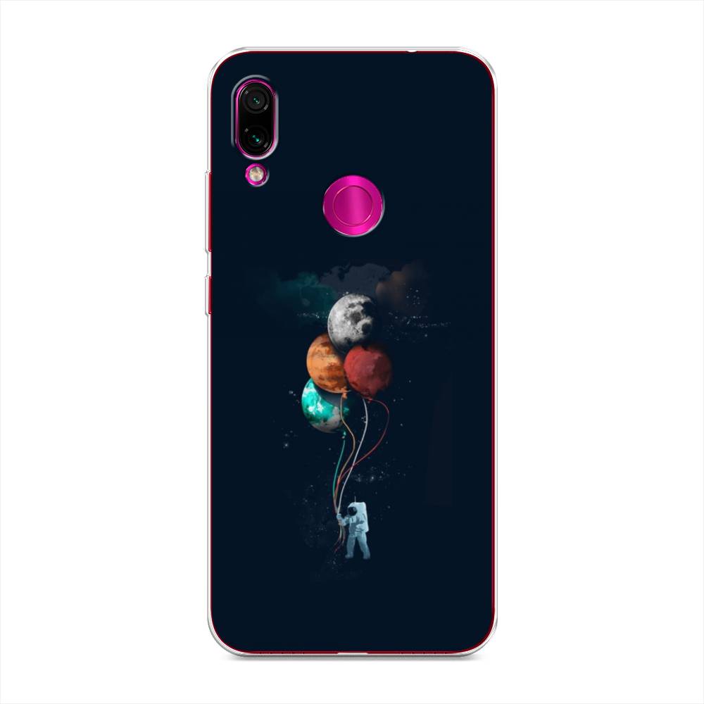 

Чехол на Xiaomi Redmi Note 7 "Космонавт с шариками", Разноцветный, 34750-4