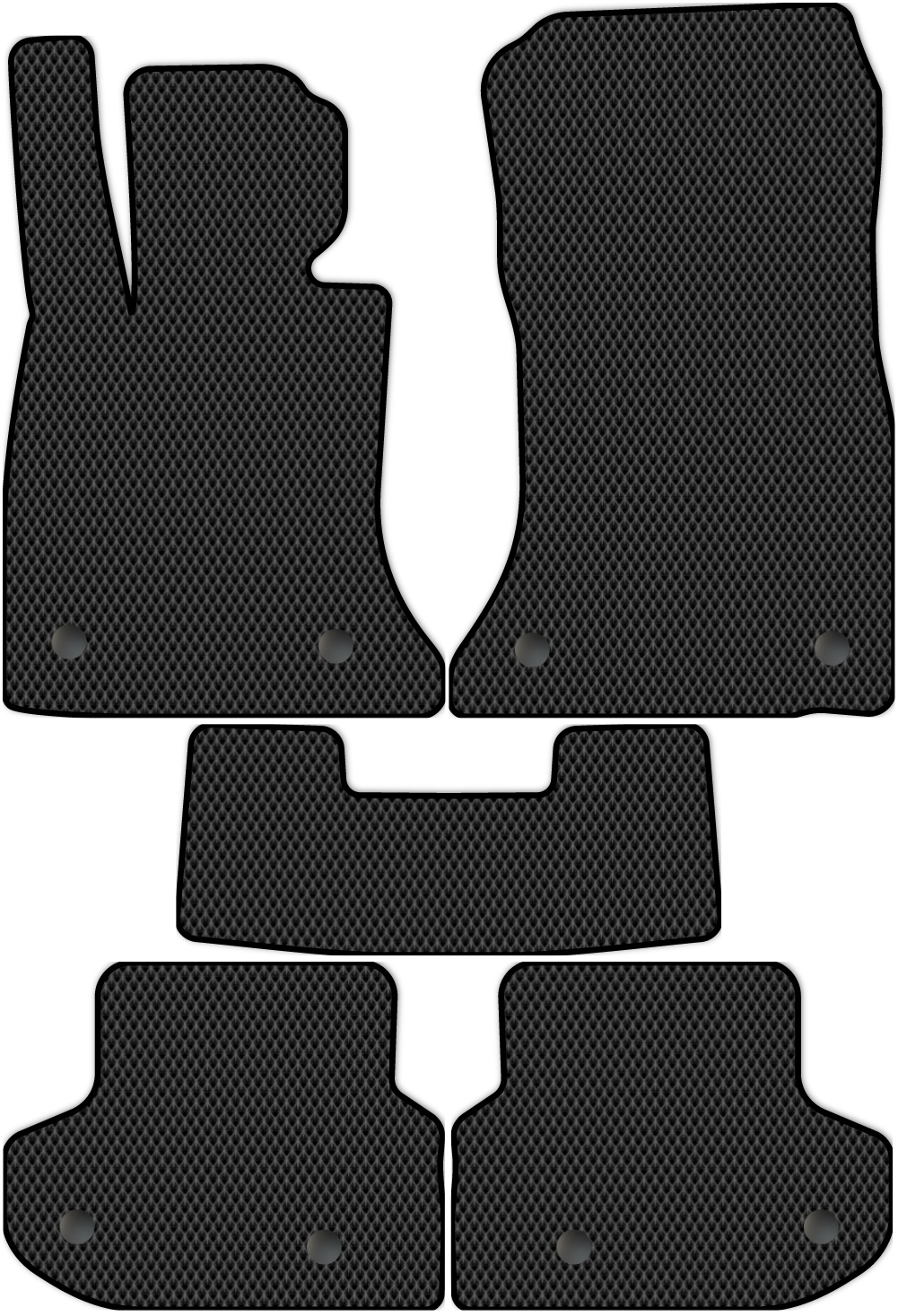 

Коврики ЭВА в салон для BMW 5-Series 5, 6 (F11, F10) 2013 - 2017, 5 шт. черный, 1318-S5YLT-H